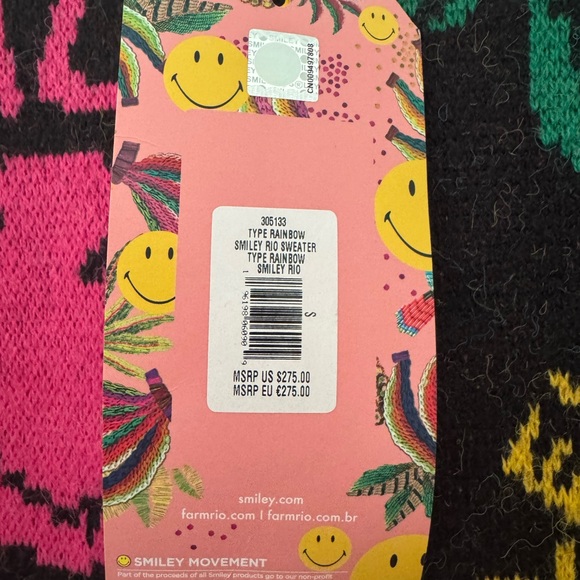 FARM Rio Multicolor Crew Neck Sweater - Picture 3 of 5